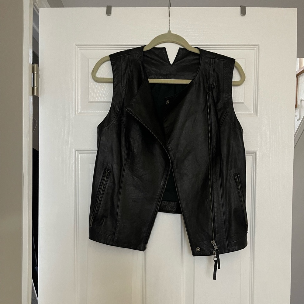 Leather vest